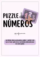 Vista previa - Juegos / Gamificación - PUZZLE de NÚMEROS (0 a 9) - Portada