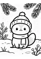 Vorschau - Arbeitsblätter - Ausmalbilder Winter – Kreative Ausmalideen - Seite 3