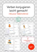 Vorschau - Arbeitsblätter - Verben konjugieren leicht gemacht - Deckblatt