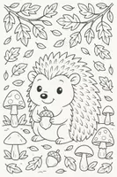 Vorschau - Mal- und Bastelvorlagen - Herbst Ausmalbild - auch weitere kostenlose Bilder - Seite 2