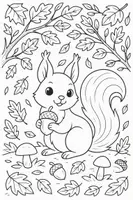 Vorschau - Mal- und Bastelvorlagen - Herbst Ausmalbild - auch weitere kostenlose Bilder - Seite 3
