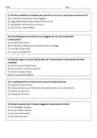 anteprima - Quiz - Distinguere tra saper leggere e comprendere criticamente testi d’uso comune. - Pagina 3