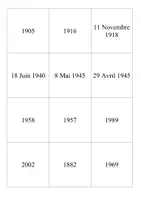 Aperçu - Apprentissages en autonomie - Jeu d'association sur l'histoire de France (cycle 3) (de 1882 à 2002) - Page 1