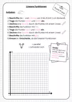Vorschau - Arbeitsblätter - Lineare Funktionen Parallelität - Seite 1