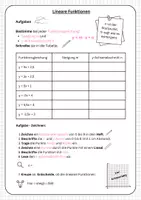 Vorschau - Arbeitsblätter - Lineare Funktionen Kombinierte Aufgaben - Seite 3