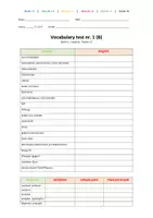 Vorschau - Test - Vokabeltest Nr. 1, Lighthouse 5 - Unit 1 (Lead-in, Theme 1) - Seite 1