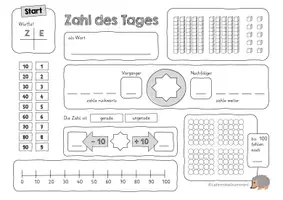 Vorschau - Arbeitsblätter - Zahl des Tages / Zahl der Woche im ZR 100 - Seite 3