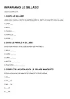 anteprima - Esercizi - Attività sulle sillabe - Pagina 1