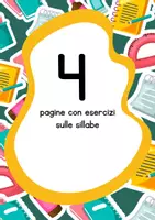 anteprima - Esercizi - Esercizi sulle sillabe - Pagina di copertina