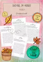 Vorschau - Arbeitsblätter - Suchsel im Herbst - Deckblatt
