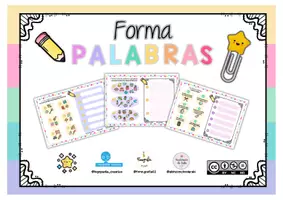 Vista previa - Hojas de trabajo - Forma palabras - página 1