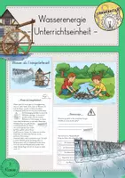 Vorschau - Stundenentwürfe - Wasserenergie Wasserkraft Wasser Energie Unterrichtseinheit - Deckblatt