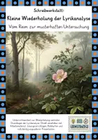 Vorschau - Arbeitsblätter - Schreibwerkstatt - Wiederholung der Lyrikanalyse - Deckblatt