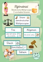 Vorschau - Präsentationen/Tafelbilder - Tafelmaterial demokratische Wahlprinzipien Klassensprecherwahl - Deckblatt