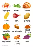 Προεπισκόπηση - Φύλλα εργασίας - Thanksgiving Plate Writing & Vocabulary Pack - Σελίδα 1