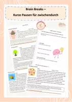 Vorschau - Spiele - Brain Breaks - Kurze Pausen für zwischendurch - Deckblatt