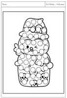 Vorschau - Arbeitsblätter - Dot-Marker - Sieben Halloween-Figuren (auch für Fingerfarben geeignet) - Seite 2