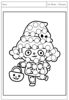 Vorschau - Arbeitsblätter - Dot-Marker - Sieben Halloween-Figuren (auch für Fingerfarben geeignet) - Seite 3