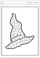 Vorschau - Arbeitsblätter - Dot-Marker - Sechs Halloweenmotive (auch für Fingerfarben geeignet) - Seite 3
