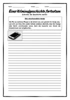 Vorschau - Arbeitsblätter - 10 Kriminalgeschichten zum Weiterschreiben - Seite 1