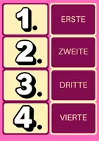 anteprima - Flashcard - Memory Ordinalzahlen (Deutsch lernen als Fremdsprache) - Pagina di copertina