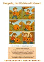 Vorschau - Arbeitsblätter - Herbstliche Bildgeschichten - dreifach differenziert - Seite 1
