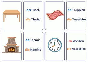 anteprima - Flashcard - Memory das Haus (Deutsch lernen als Fremdsprache) - Pagina 1