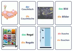 anteprima - Flashcard - Memory das Haus (Deutsch lernen als Fremdsprache) - Pagina 2