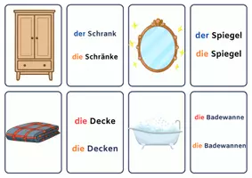 anteprima - Flashcard - Memory das Haus (Deutsch lernen als Fremdsprache) - Pagina 3