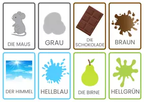 anteprima - Flashcard - Farben - Dinge (Deutsch lernen als Fremdsprache) - Pagina 2