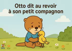 Aperçu - Affichage - Otto dit au revoir à son petit compagnon. Kamishibaï à imprimer en PDF. - Page de couverture
