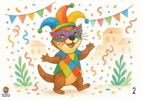Aperçu - Affichage - Otto fête le carnaval. (Kamishibaï à imprimer en PDF). - Page 2