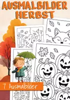 Vorschau - Mal- und Bastelvorlagen - Ausmalbilder Herbst - 1. Klasse & 2. Klasse Grundschule - Deckblatt