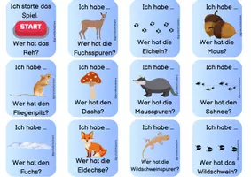 Vorschau - Spiele - Ich habe wer hat Tiere im Winter Sachunterricht Deutsch Grundschule - Seite 3