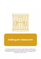 Vorschau - Arbeitsblätter - Todesstrafe: Aktuelle Beispiele - Deckblatt