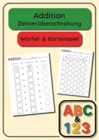 Vorschau - Arbeitsblätter - Würfel- und Kartenspiel - Addition mit Zehnerüberschreitung - Deckblatt