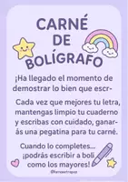 Vista previa - Refuerzo / NEE / Materiales de apoyo - Carné de bolígrafo 🖊️ - página 1