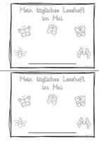 Vorschau - Mal- und Bastelvorlagen - Monatsleseheft - Mai - Klasse - Seite 1
