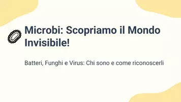 anteprima - Presentazioni / Lavagne - Pres: descrivere e distinguere tra batteri, funghi e virus - Pagina 1
