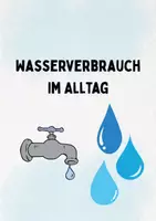 Vorschau - Spiele - Wasserverbrauch im Alltag – Legespiel - Deckblatt