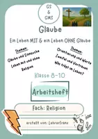 Vorschau - Arbeitsblätter - Glaube „Mit oder ohne Glauben – was trägt im Leben?“ - Deckblatt