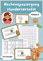 Vorschau - Arbeitsblätter - Rechenspaziergang Hundertertafel, Klasse 2 - Deckblatt
