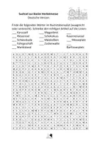 Vorschau - Arbeitsblätter - Suchsel zur Basler Herbstmesse - Deckblatt