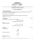 Vorschau - Unterrichtsreihen - Kompass 4 - Mathematik 1310 - Deckblatt