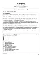 Vorschau - Unterrichtsreihen - Kompass 4 - Deutsch 1310 - Deckblatt