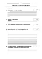 Vorschau - Klassenarbeiten - Test/ Probe 10 Gebote - Deckblatt
