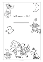 Vorschau - Arbeitsblätter - Halloween - Heft - Klasse 2-4 - Deutsch und Mathe - Seite 1