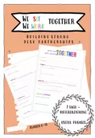 Vorschau - Arbeitsblätter - Getting to know each other - Sitznachbar Edition - Teambuilding, Strengths- Speaking activity - Deckblatt