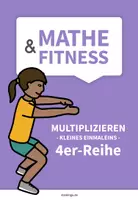 Vorschau - Spiele - Mathe&Fitness - Multiplizieren - 4er-Reihe - Deckblatt