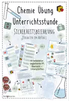 Vorschau - Stundenentwürfe - Sicherheitsbelehrung + Laborführerschein + Gasbrenner | Chemie 8 | sofort einsetzbare Unterrichtsreihe - Seite 1